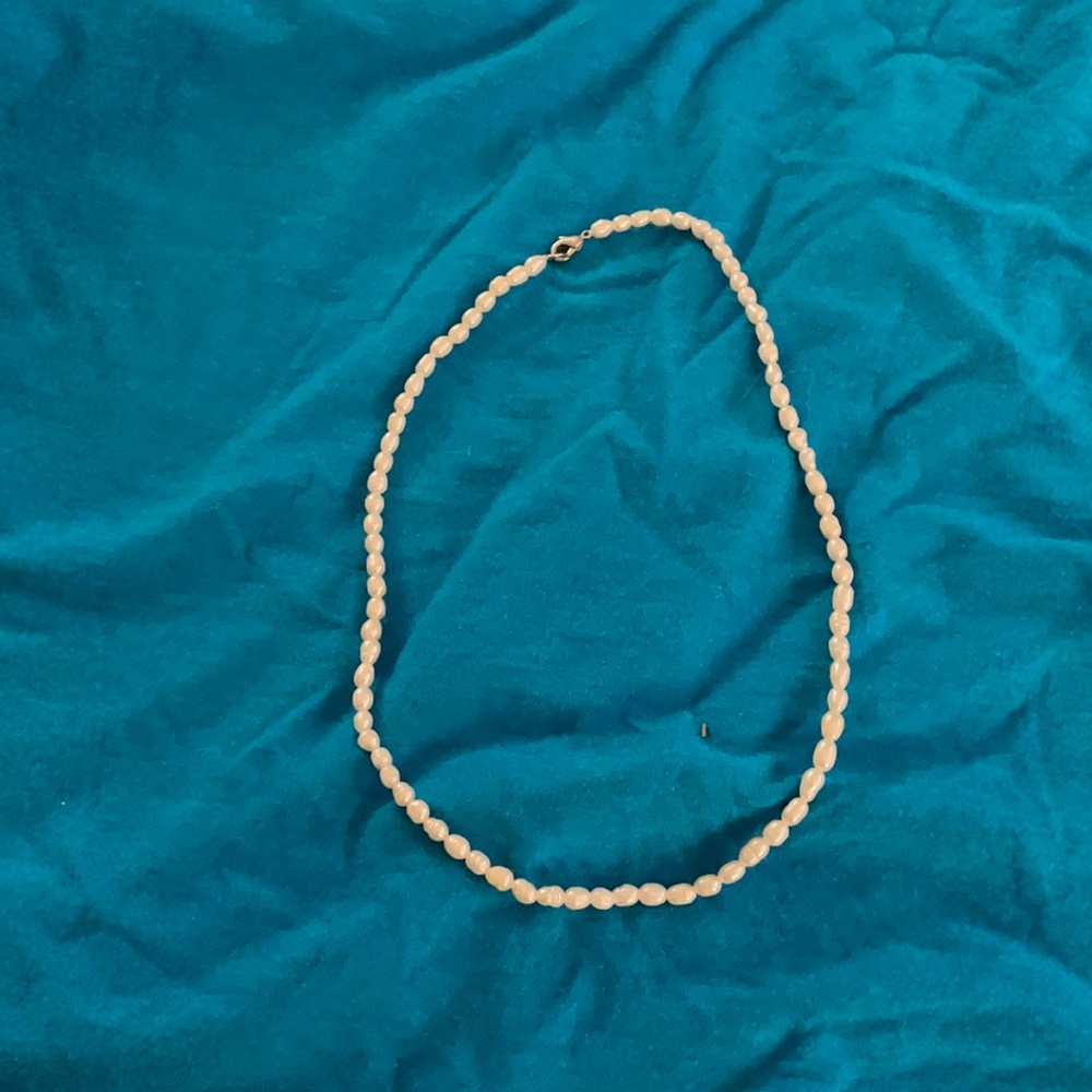 Fake pearl necklace
